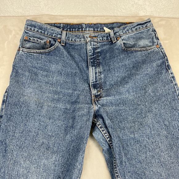 VTG Levis 550 Jeans Mens 40x32 Blue Denim Americana Classic Dadcore Y2K Workwear - Picture 5 of 11